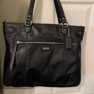 Coach Daisy Emma F23973 Leather Black Tote Bag